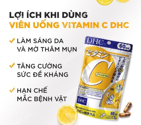 Viên Uống Vitamin C DHC Nhật Bản - Sáng Da, Tăng Đề Kháng